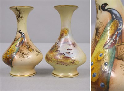 Lot 540 - Two Locke & Co. Worcester Porcelain Vases Each...