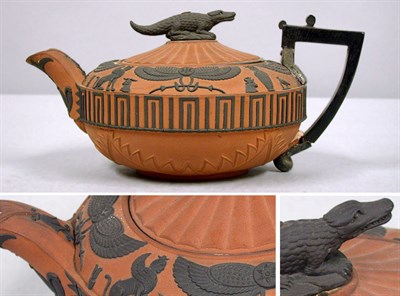 Lot 572 - Wedgwood Egyptian Decorated Rosso Antico...