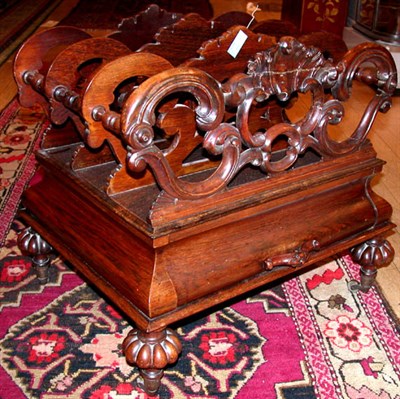 Lot 432 - Early Victorian Rosewood Canterbury Mid 19th...