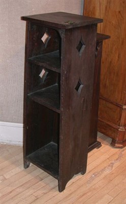 Lot 427 - Two Mission Style Oak Pedestals