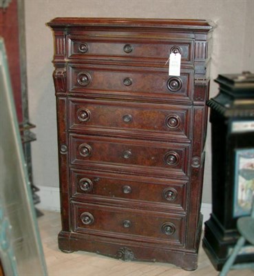 Lot 701 - Victorian Mahogany Side Lock Chest of Drawers...