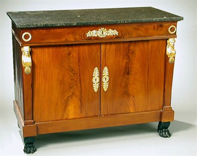 Lot 434 - Empire Gilt-Bronze Mounted Mahogany Side...