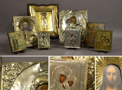 Lot 222 - Group of Icons Including one depicting the...