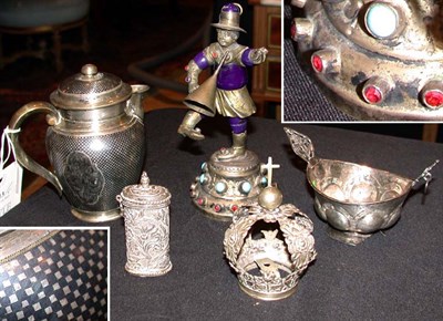 Lot 213 - Group of Russian and Continental Silver...