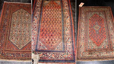 Lot 742 - Three Serebend Rugs Northwest Iran, mid 20th...