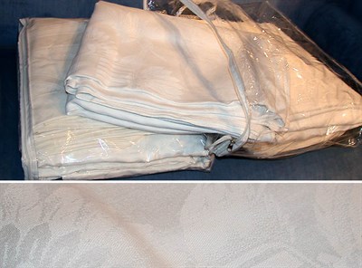 Lot 207 - Group of Four Belgian Damask Tablecloths Woven...