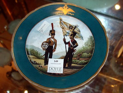 Lot 149 - Russian Porcelain Cabinet Plate Depicting two...