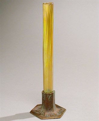 Lot 511 - Lundberg Iridescent Glass and Copper Stick...