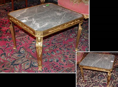 Lot 146 - Pair of Empire Style Gilt-Bronze Side Tables...