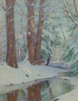 Lot 216 - Allen Dean Cochran 1888-1971 WINTER FOREST...