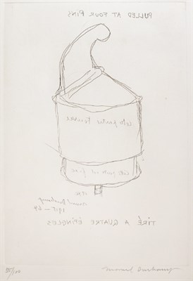 Lot 241 - Marcel Duchamp PULLED AT FOUR PINS (S. 609)...