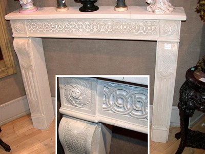 Lot 121 - Louis XVI Style Marble Fireplace Surround...