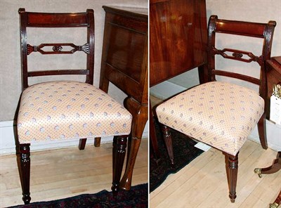 Lot 329 - Set of Six Regency Mahogany Dining Chairs