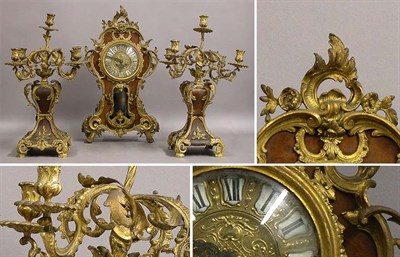 Lot 696 - Louis XV Style Bronze Mounted Garniture...