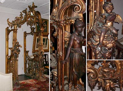 Lot 679 - Rococo Style Gilt-Wood Room Divider Height 11...