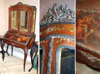 Lot 699 - Vernis Martin Style Bronze Mounted Gilt-Wood...