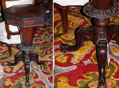 Lot 589 - Regency Mahogany Octagonal Work Table