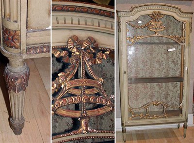 Lot 576 - Louis XVI Style Ivory Painted Vitrine