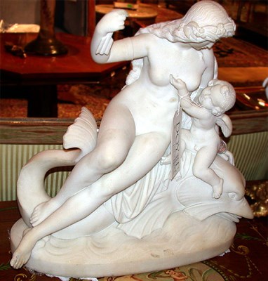 Lot 651 - Classical Style Marble Sculpture Depicting...