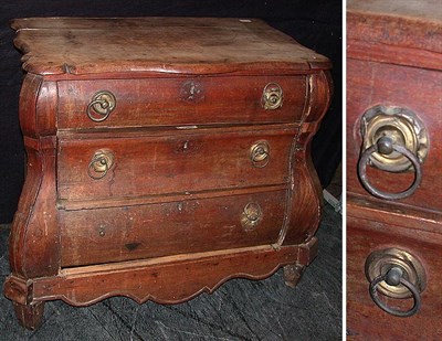 Lot 649 - Italian Rococo Style Mahogany Commode Height...