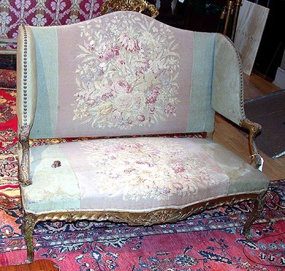 Lot 667 - Pair of Louis XV Style Fruitwood Fauteuils a L'...