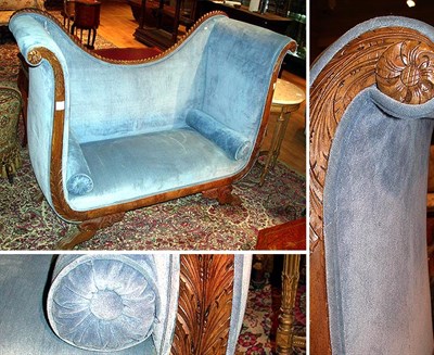 Lot 703 - American Classical Style Mahogany Settee...
