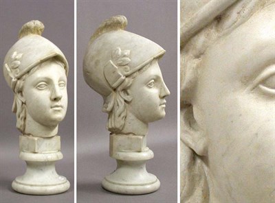 Lot 656 - Classical Style Marble Head of a Soldier...