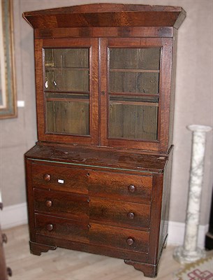 Lot 201 - American Classical Mahogany Secretary Bookcase
