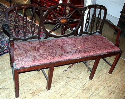 Lot 708 - Federal Style Mahogany Chair Back Settee...