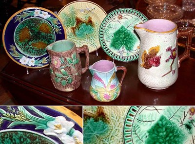 Lot 230 - Group of Six Majolica Articles