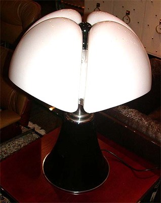 Lot 156 - Pair of Metal and Plastic Pipistrello Lamps...