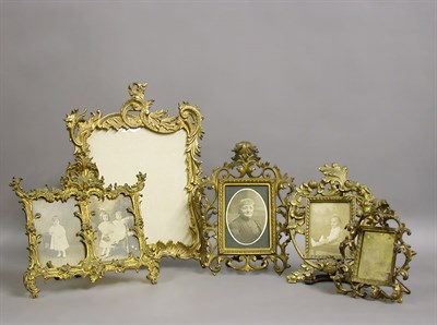 Lot 409 - Group of Five Gilt-Metal Photograph Frames...