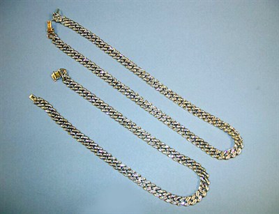 Lot 421 - Two Diamond Chain Necklaces