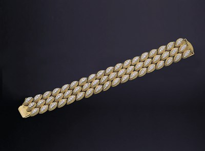 Lot 400 - Gold and Diamond Bracelet