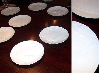 Lot 328A - Set of Angela Cummings Porcelain Plates In the...