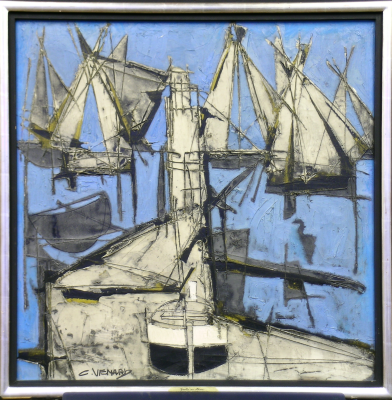 Lot 77 - Claude Venard French, 1913-1987 PORT Signed C....