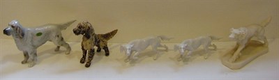 Lot 9 - Group of Figures Depicting Setters Comprising...