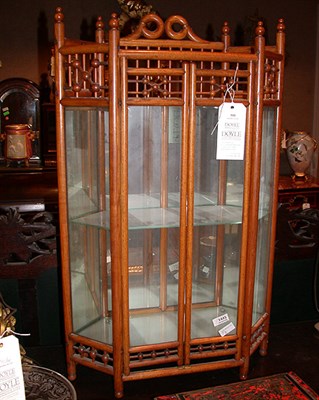 Lot 555 - Victorian Bentwood Hanging Vitrine Height 33...