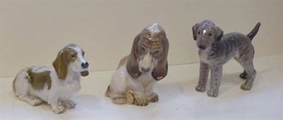 Lot 4 - Group of Danish Porcelain Figures of Dogs...