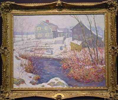 Lot 220 - William Chadwick 1879-1962 A STREAM BY THE...