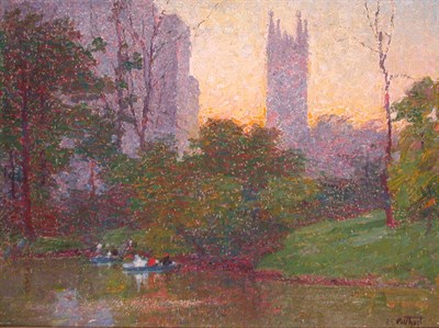 Lot 265 - Edward Henry Potthast 1857-1927 BOATING,...