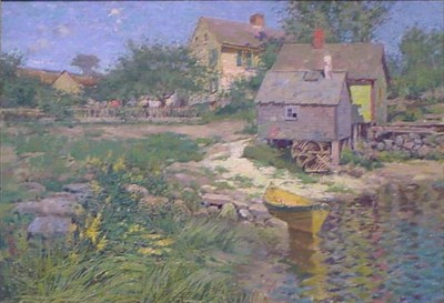 Lot 207 - Henry Rodman Kenyon 1861-1926 RIVER SHED WITH...