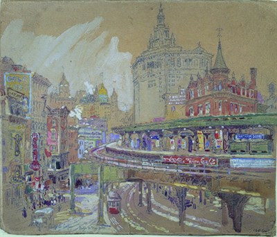 Lot 274 - Colin Campbell Cooper 1856-1937 CHATHAM SQUARE,...