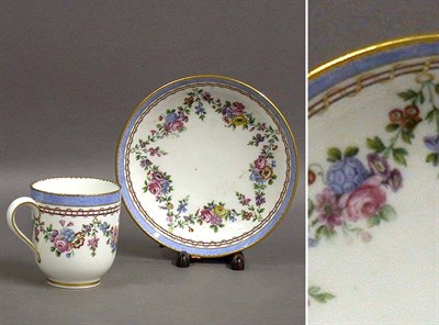 Lot 427 - Sevres Porcelain Cup and Saucer Date letter...