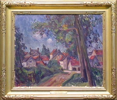 Lot 239 - Louis Ritman 1889-1963 A VILLAGE Signed L....