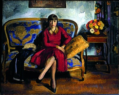 Lot 238 - Louis Ritman 1889-1963 THE RED DRESS Bears...