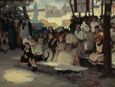 Lot 231 - Harry Mills Walcott 1870-1944 WAITING FOR THE...