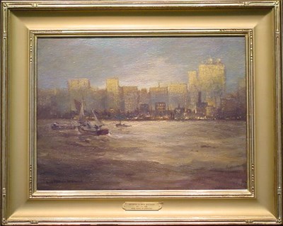 Lot 276 - George Elmer Browne 1871-1946 NEW YORK AT...