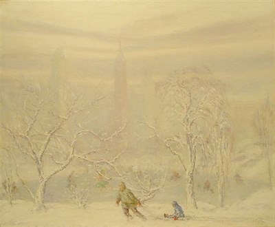 Lot 277 - Johann Berthelsen 1883-1972 WINTER IN CENTRAL...
