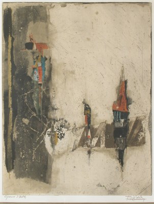 Lot 252 - Johnny Friedlaender OISEAUX X; COMPOSITION SUR...